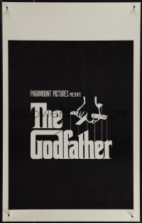6b0166 GODFATHER WC 1972 cool teaser-like poster with classic S. Neil Fujita hand marionette art!