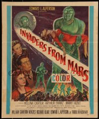 6b0172 INVADERS FROM MARS WC 1953 Menzies classic, hordes of green monsters from outer space!