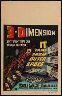 6b0174 IT CAME FROM OUTER SPACE 3D WC 1953 Ray Bradbury & Jack Arnold classic 3-D sci-fi, Smith art!