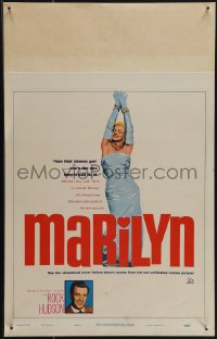 6b0182 MARILYN WC 1963 great sexy full-length image of young Monroe, plus Rock Hudson too!