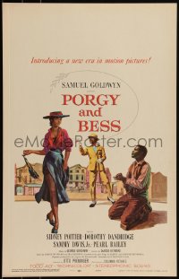 6b0190 PORGY & BESS WC 1959 art of Sidney Poitier, Dorothy Dandridge & Sammy Davis Jr.!