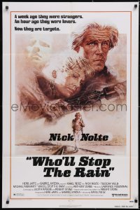 6b1082 WHO'LL STOP THE RAIN 1sh 1978 artwork of Nick Nolte & Tuesday Weld by Tom Jung!