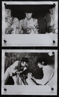 6b1566 CLOCKWORK ORANGE 4 deluxe 8x10 stills 1972 Kubrick, McDowell & droogs, Korova Milk Bar!