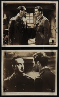 6b1544 DAWN PATROL 5 8x10 stills 1938 great images of Errol Flynn, Basil Rathbone!