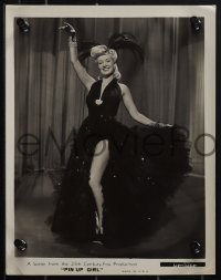 6b1593 PIN UP GIRL 4 8x10 stills 1944 sexy showgirl Betty Grable full-length showing legs + Raye!