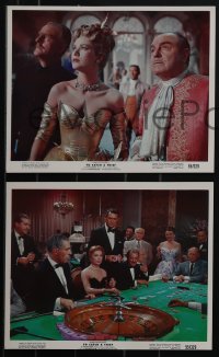 6b1524 TO CATCH A THIEF 7 color 8x10 stills 1955 Cary Grant, Grace Kelly, roulette, Hitchcock!