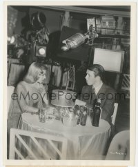 6b1443 VIVACIOUS LADY candid 8.25x10 still 1938 Ginger Rogers & James Stewart filmed having drinks!