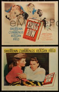 6b0598 KINGS ROW 8 LCs 1942 images of Ronald Reagan, pretty Ann Sheridan & Robert Cummings, classic!