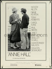 6c0003 ANNIE HALL 30x40 1977 full-length Woody Allen & Diane Keaton, a nervous romance!
