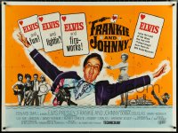 6c0039 FRANKIE & JOHNNY British quad 1966 Elvis turns the land of the blues red hot, ultra rare!