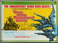 6c0049 GUNS OF THE MAGNIFICENT SEVEN British quad 1969 George Kennedy, James Whitmore, ultra rare!