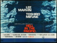 6c0050 HELL IN THE PACIFIC British quad 1969 Lee Marvin, Toshiro Mifune, directed by John Boorman!