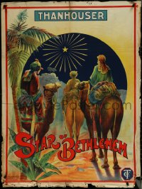 6c0103 STAR OF BETHLEHEM vertical British quad 1912 James Cruze, 3 Wise Men on camels, ultra rare!