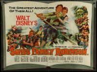 6c0106 SWISS FAMILY ROBINSON British quad 1961 John Mills, Walt Disney family fantasy classic!