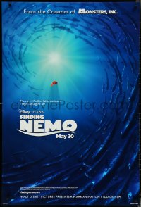 6c0736 FINDING NEMO advance DS 1sh 2003 Disney & Pixar, Nemo surrounded by huge school of fish!