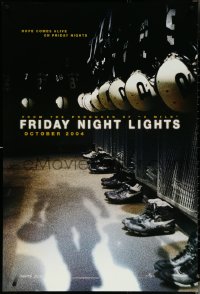 6c0742 FRIDAY NIGHT LIGHTS teaser DS 1sh 2004 Texas high school football, cool image of locker room!