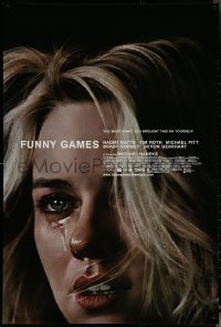 6c0746 FUNNY GAMES 1sh 2007 Michael Haneke directed, creepy image of crying Naomi Watts!