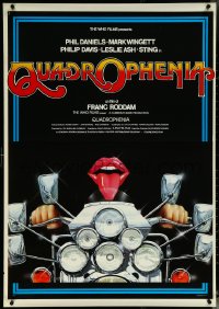 6c0616 QUADROPHENIA Italian 1sh 1980 completely different art of mouth on motorcycle by Casaro!
