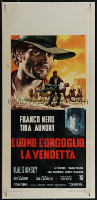 6c0162 PRIDE & VENGEANCE Italian locandina 1967 Casaro spaghetti western art of Franco Nero as Django