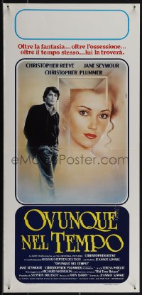 6c0165 SOMEWHERE IN TIME Italian locandina 1983 Sciotti art of Christopher Reeve & Jane Seymour!