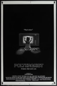 6c0868 POLTERGEIST style B 1sh 1982 Tobe Hooper & Steven Spielberg, the first real ghost story!