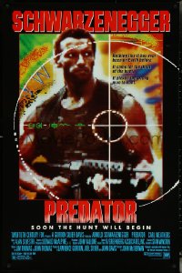 6c0869 PREDATOR 1sh 1987 Arnold Schwarzenegger jungle sci-fi thriller, soon the hunt will begin!