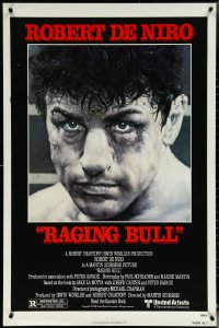 6c0880 RAGING BULL 1sh 1980 Hagio art of Robert De Niro, Martin Scorsese boxing classic!