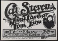 6c0244 CAT STEVENS/MIMI FARINA/TOM JANS signed 15x21 music poster 1971 by Randy Tuten, ultra rare!