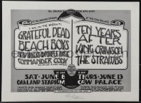 6c0258 GRATEFUL DEAD/BEACH BOYS signed 14x18 music poster 1974 by Randy Tuten, ultra rare!