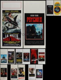 6d0689 LOT OF 15 FORMERLY FOLDED HORROR/SCI-FI/FANTASY ITALIAN LOCANDINAS 1970s-2010s cool images!