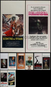 6d0695 LOT OF 12 FORMERLY FOLDED HORROR/SCI-FI/FANTASY ITALIAN LOCANDINAS 1960s-2010s cool images!