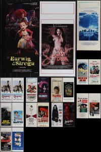 6d0675 LOT OF 21 FORMERLY FOLDED 1970s-2010s ITALIAN LOCANDINAS 1970s-2010s cool movie images!