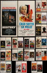 6d0656 LOT OF 30 FORMERLY FOLDED 1960s-2000s ITALIAN LOCANDINAS 1960s-2000s a variety of cool movie images!