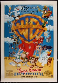 6d0759 LOT OF 12 UNFOLDED MOSTLY DOUBLE-SIDED CANADIAN BUGS BUNNY FILM FESTIVAL POSTERS 1998 cool!
