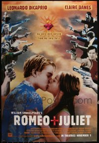 6d1017 LOT OF 5 UNFOLDED DOUBLE-SIDED 27X40 ROMEO & JULIET ADVANCE ONE-SHEETS 1996 DiCaprio, Danes