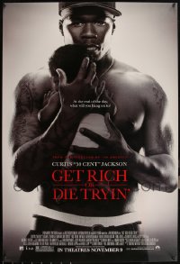 6d0849 LOT OF 21 UNFOLDED DOUBLE-SIDED 27X40 GET RICH OR DIE TRYIN' ADVANCE ONE-SHEETS 2005 50 Cent