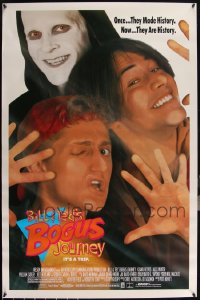 6d0955 LOT OF 7 UNFOLDED SINGLE-SIDED BILL & TED'S BOGUS JOURNEY ONE-SHEETS 1991 Keanu Reeves!