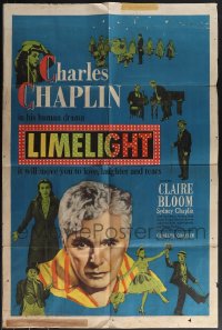 6d0366 LOT OF 4 FOLDED ONE-SHEETS 1950s Chaplin's Limeilght, The World The Flesh & The Devil +more!
