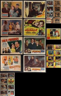 6d0409 LOT OF 33 LOBBY CARDS 1930s-1950s complete & incomplete sets from a variety of movies!