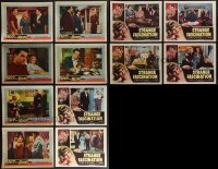 6d0425 LOT OF 12 CLEO MOORE LOBBY CARDS 1950s incomplete sets from Hit & Run, Strange Fascination!