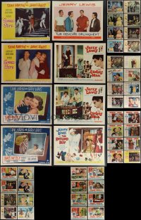 6d0401 LOT OF 48 JERRY LEWIS LOBBY CARDS 1950s-1960s complete & incomplete sets from his movies!