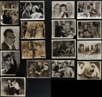 6d0500 LOT OF 16 1930S 8X10 STILLS IN MUCH LESSER CONDITION 1930s from a variety of movies!