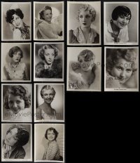 6d0487 LOT OF 20 1930S FEMALE PORTRAIT 8X10 STILLS 1930s pretty leading & supporting ladies!