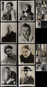 6d0481 LOT OF 23 1930S MALE PORTRAIT 8X10 STILLS 1930s great images of leading & supporting men!