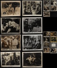 6d0541 LOT OF 21 ENGLISH FRONT OF HOUSE LOBBY CARDS 1920s-1940s a variety of cool movie scenes!