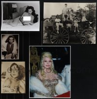 6d0173 LOT OF 5 REPRO PHOTOS 1980s sexy Maria Montez in see-through dress & more!