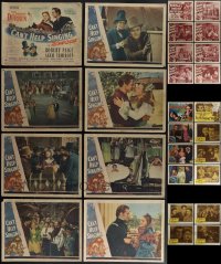 6d0406 LOT OF 36 1940S LOBBY CARDS 1940s mostly complete sets from a variety of different movies!