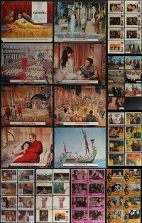 6d0397 LOT OF 63 1960S-70S LOBBY CARDS 1960s-1970s mostly complete sets from several movies!