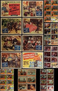 6d0400 LOT OF 54 COWBOY WESTERN LOBBY CARDS 1940s-1960s complete & incomplete sets!