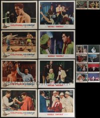 6d0404 LOT OF 42 ELVIS PRESLEY LOBBY CARDS 1960s-1970s incomplete sets from several of his movies!